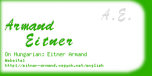 armand eitner business card